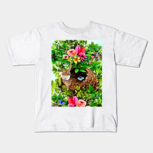 Nesting, Small Australian Bird Kids T-Shirt